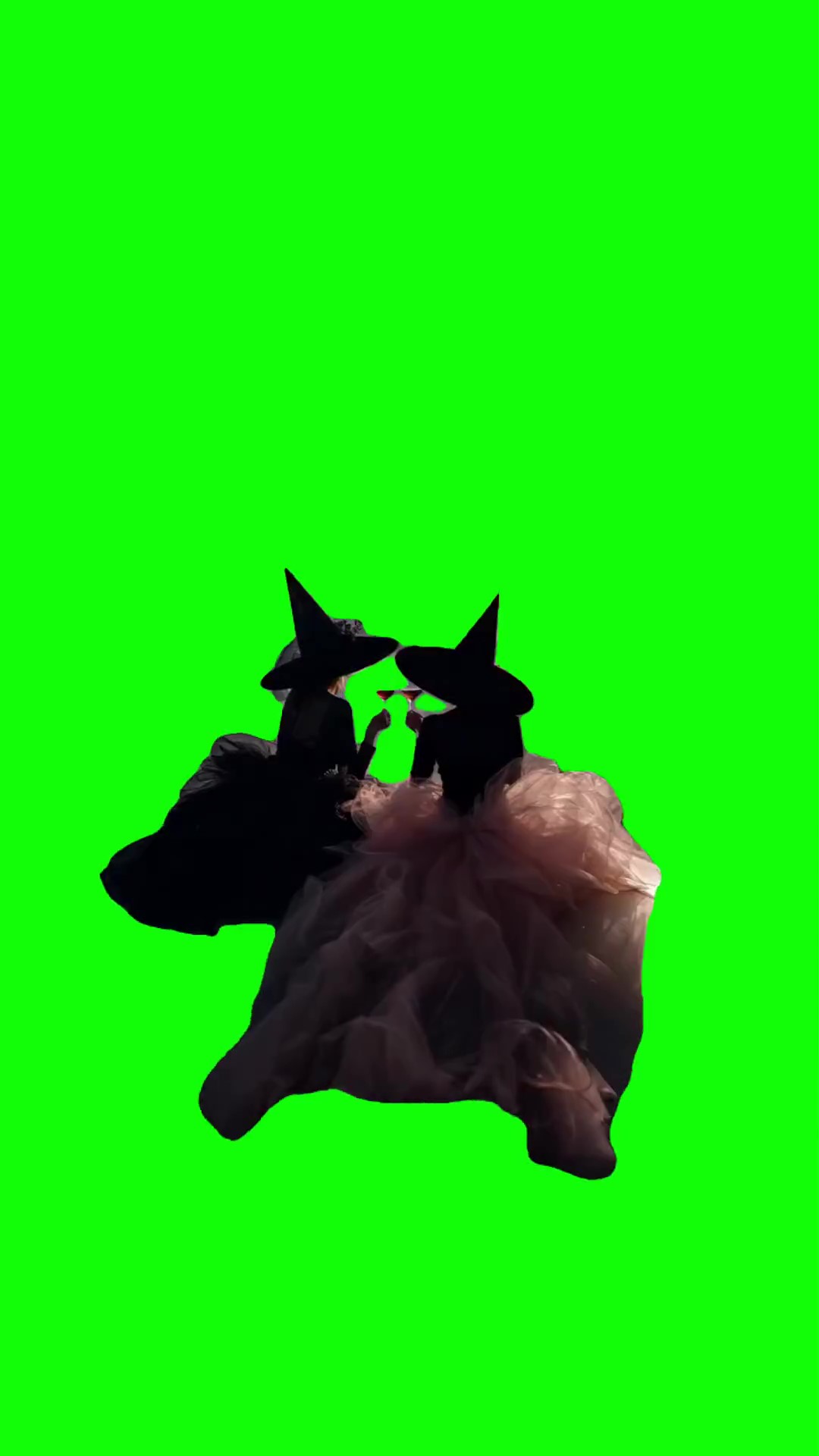 2 witches flying