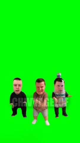3 Melstroys Dancing green screen