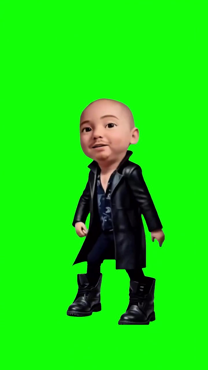 AI Baby Dance green screen
