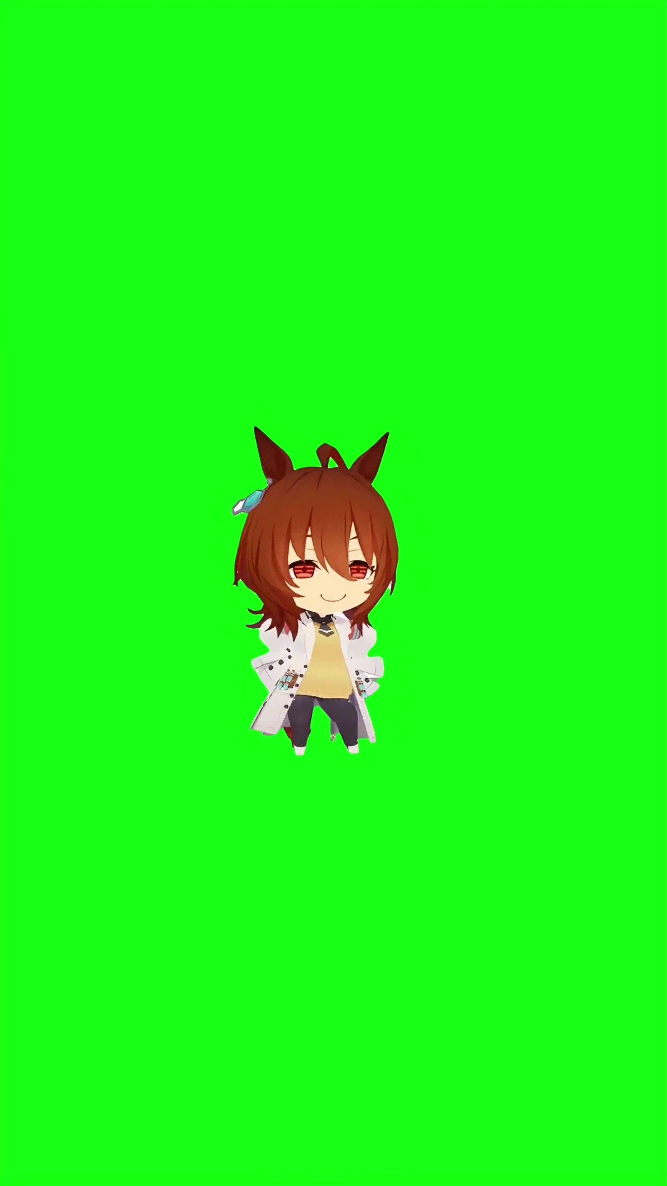Agnes Tachyon LOW CORTISOL DANCE green screen