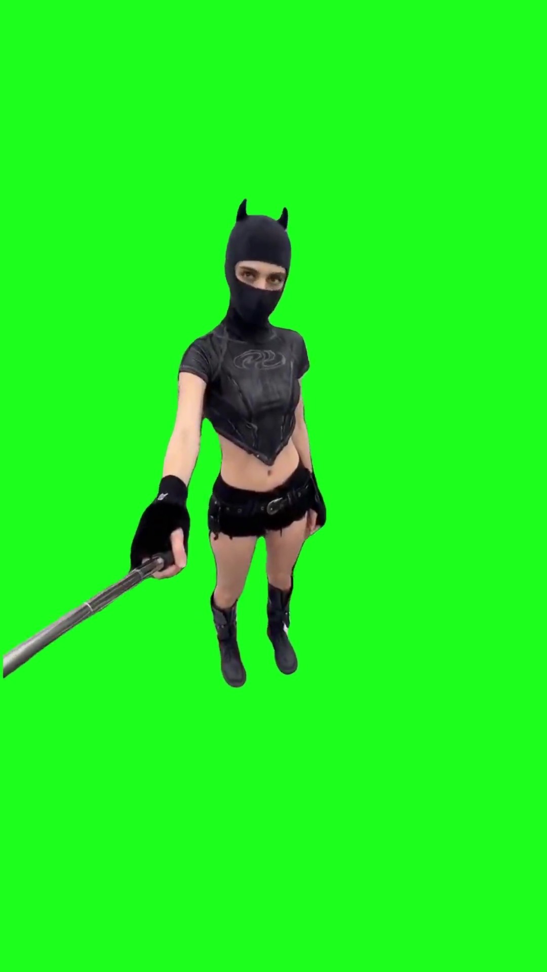 Angela Nikolau Conquers the Empire State Building green screen