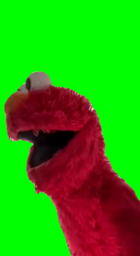Angry Elmo Ranting green screen