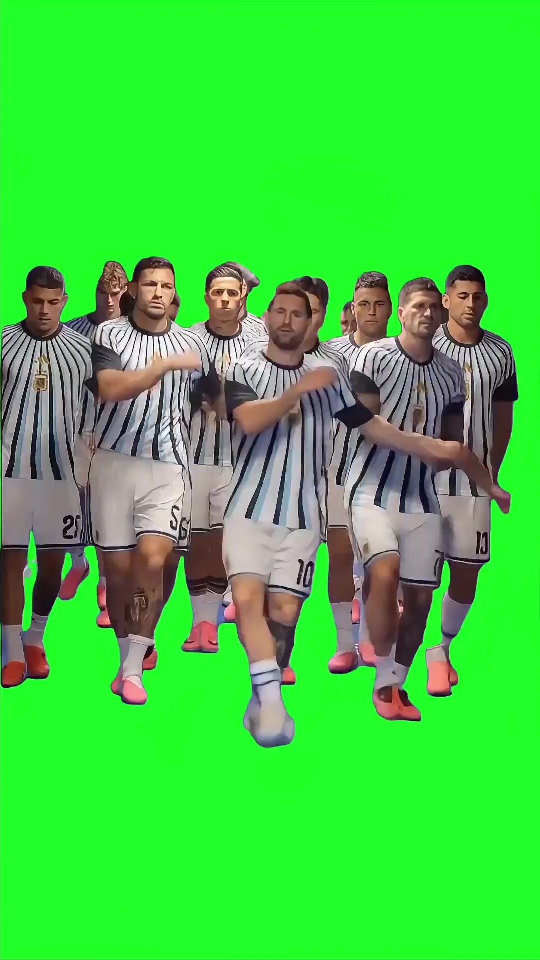 Argentina team dancing
