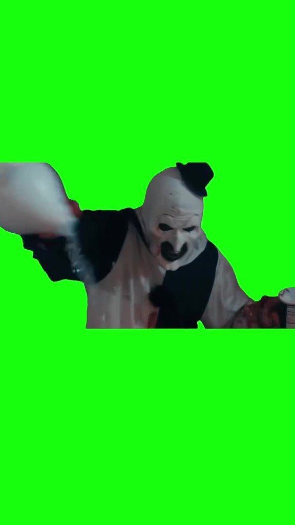 Art the Clown Cooking green screen