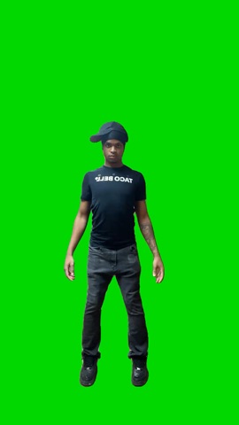 Artie Gooba Dance Trend green screen
