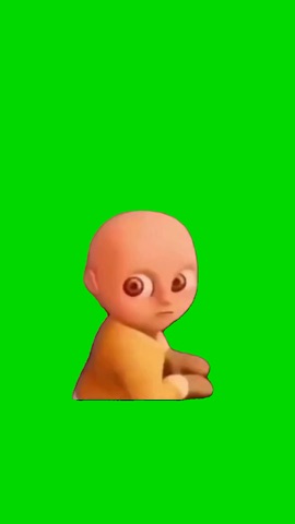 Baby Giving Sideeye green screen