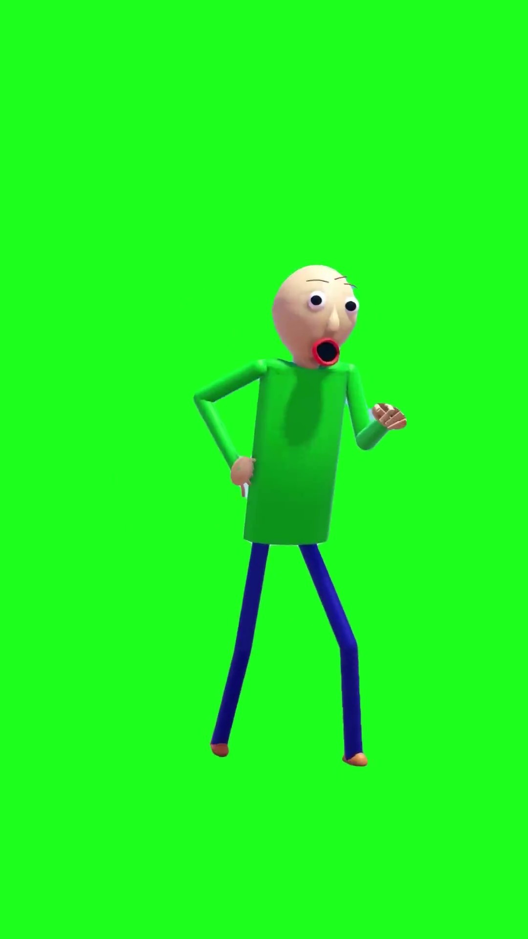 Baldi The Thing Goes green screen