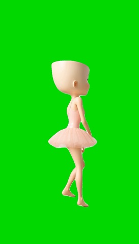Ballerina Bombaye Ban Ban green screen