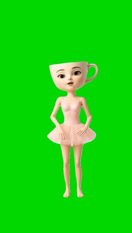 Ballerina Shale Dat Dance green screen