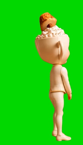 Ballerino Cappuccino Bombaye green screen