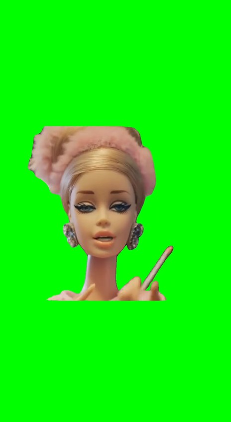 Barbie “you don’t like me green screen
