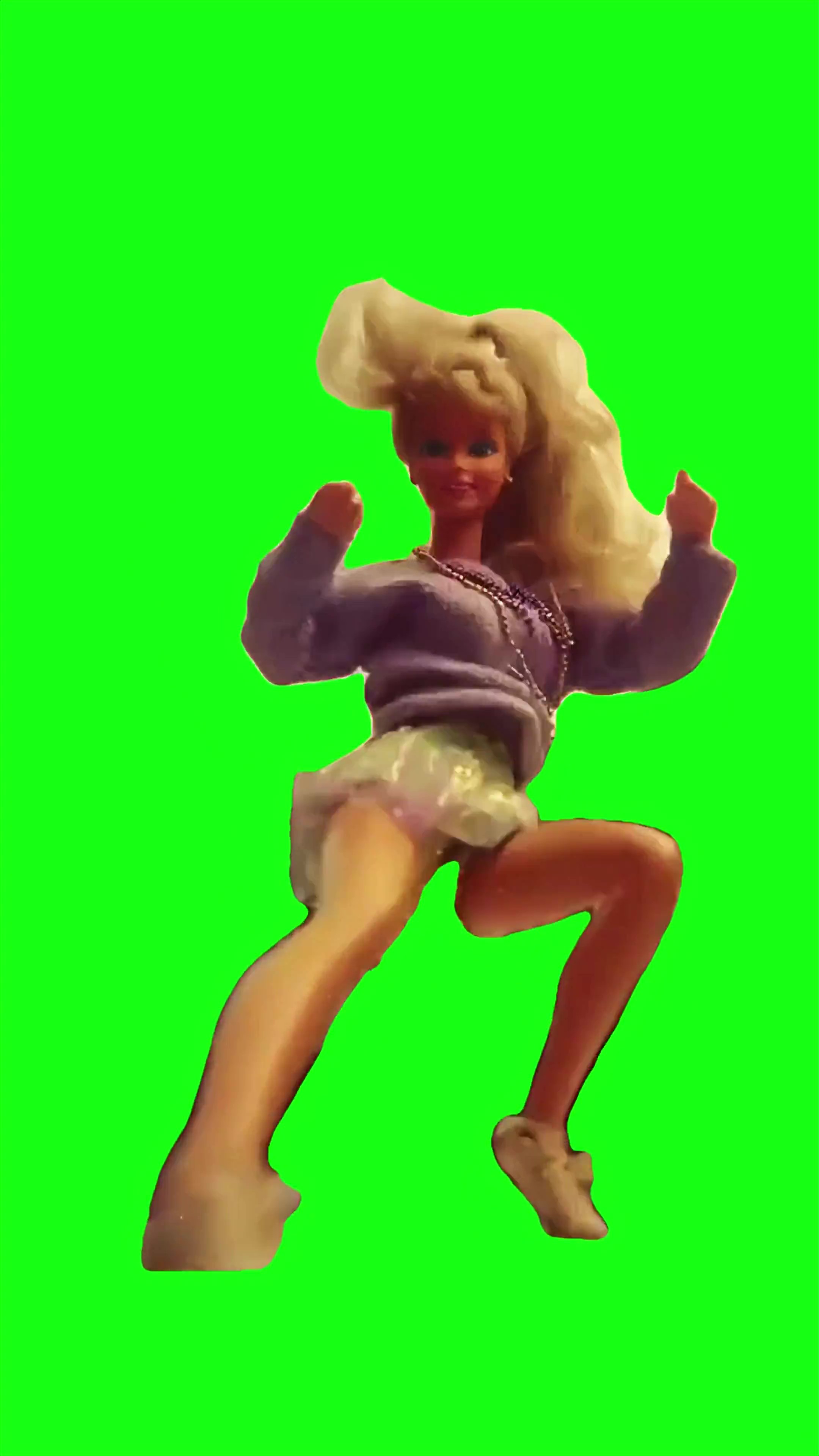 Barbie dancing green screen