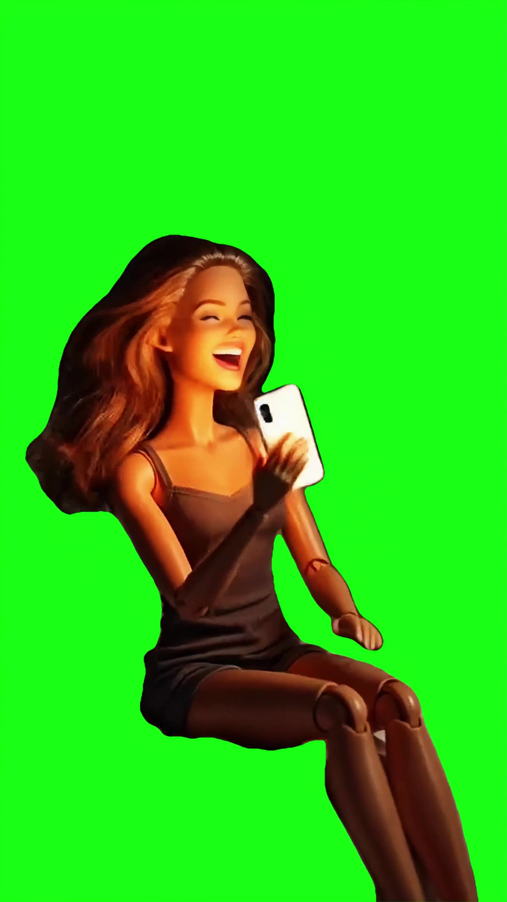 Barbie laughing