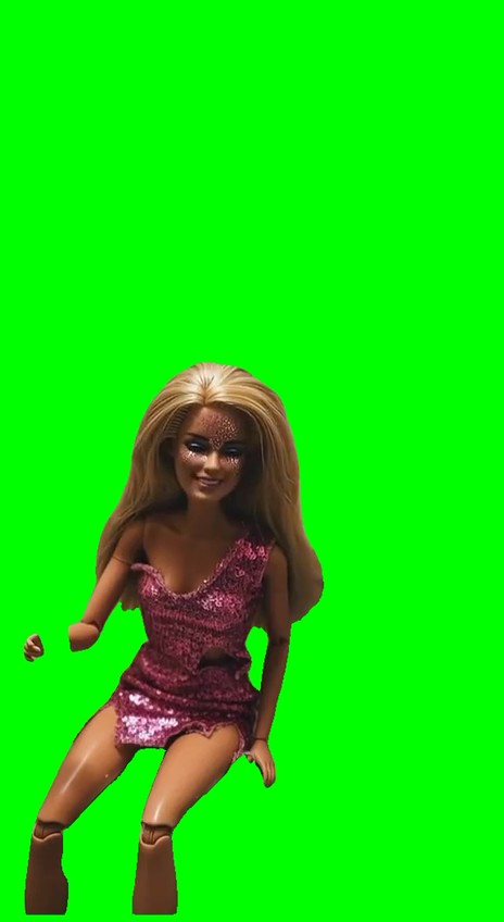 Barbies “your a whore” green screen