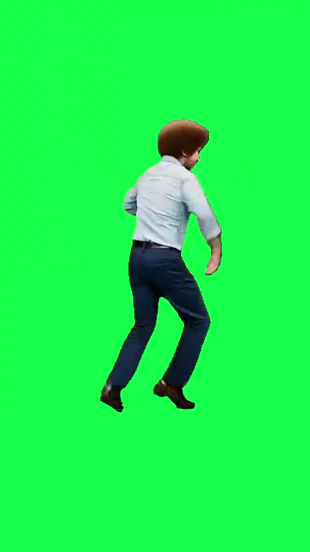 Bob Ross is dancing to Take Da Charge green screen