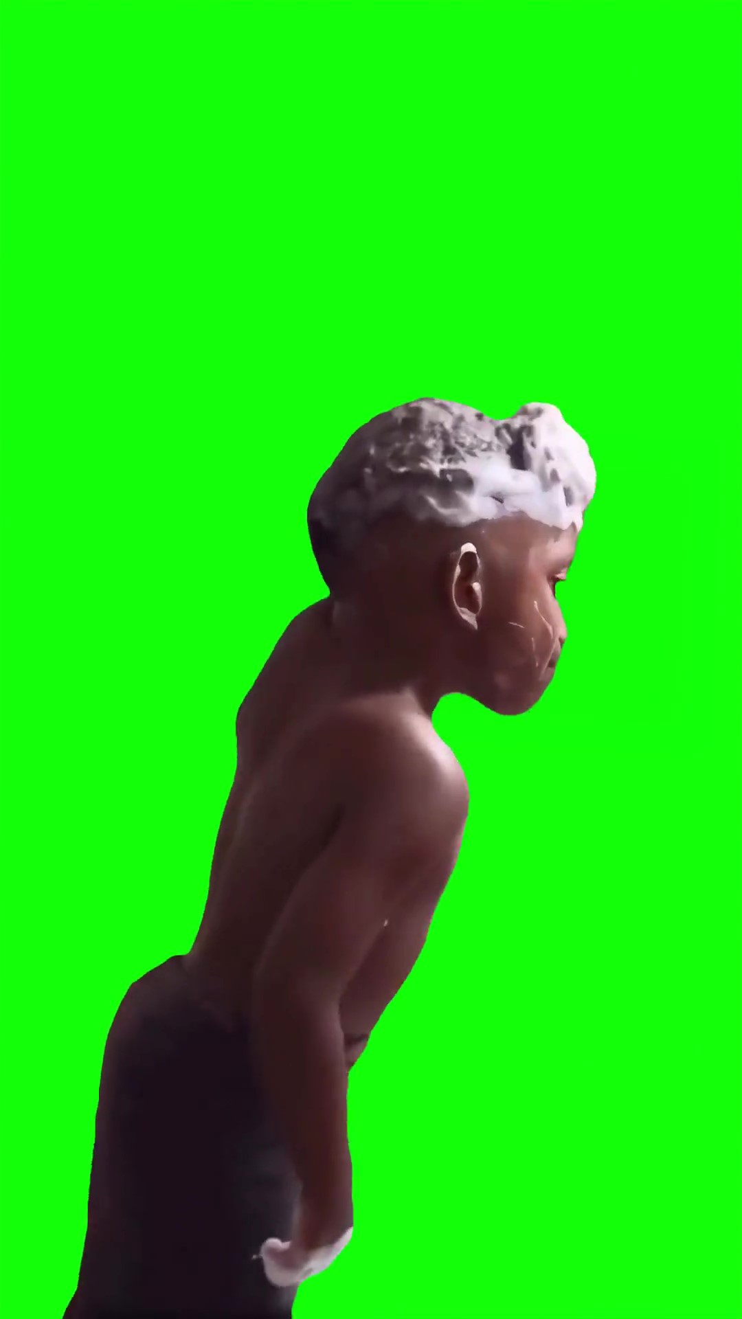 Boys dancing in mirror green screen