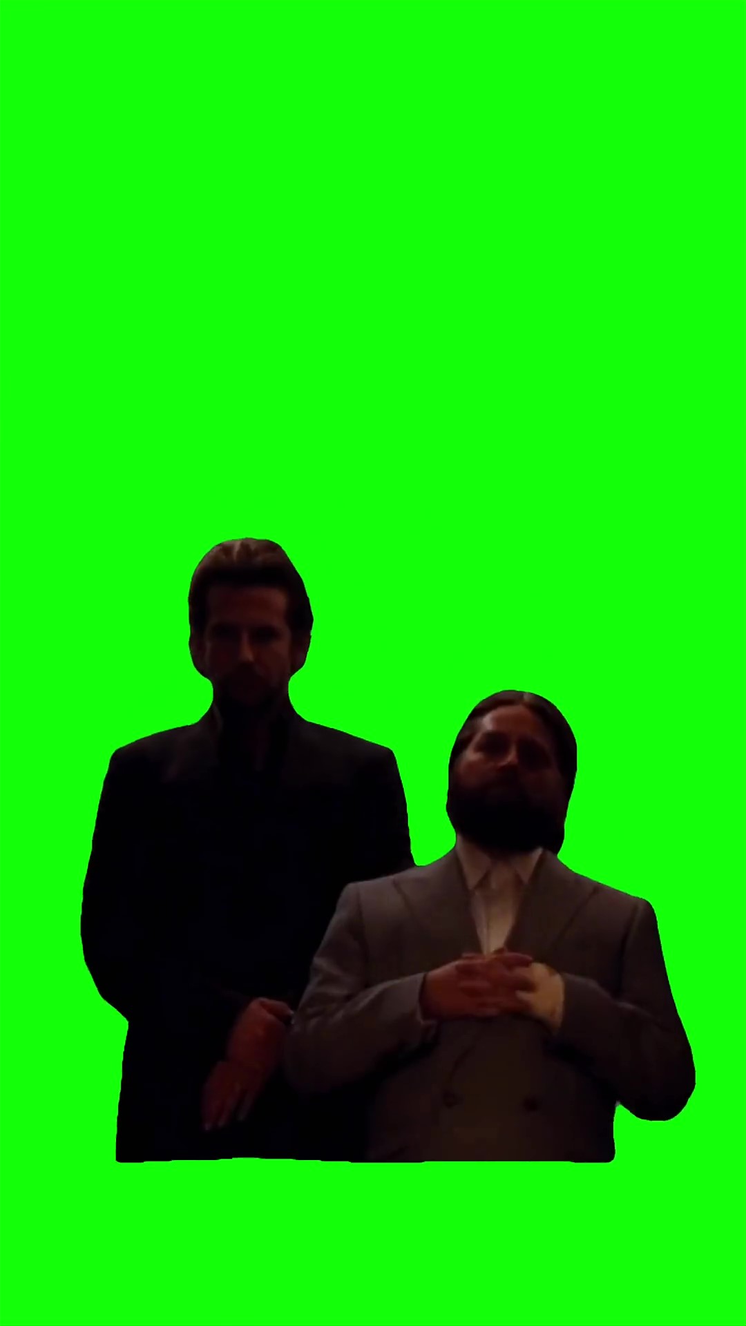 Bros pull up green screen