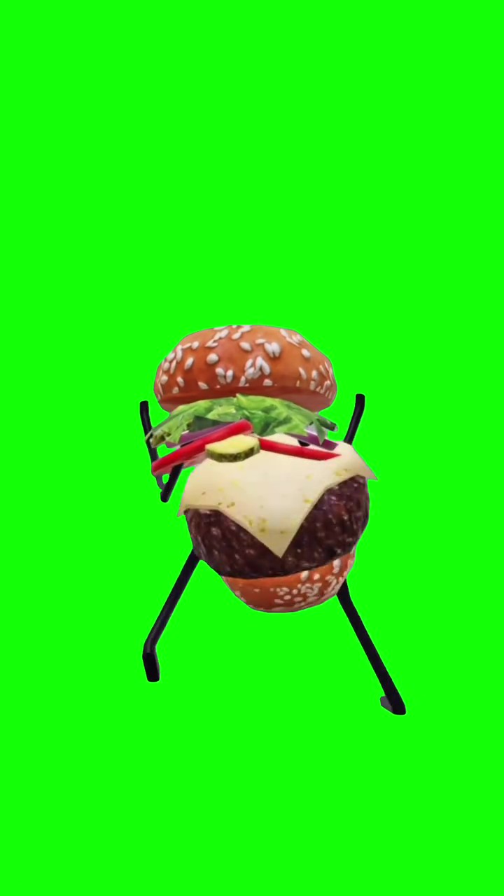 Burger Dance green screen