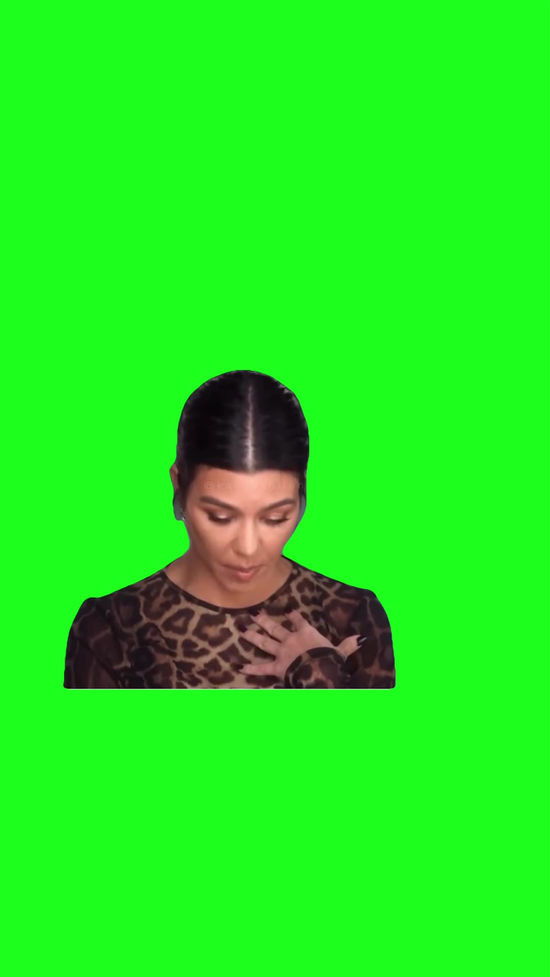 Can’t even talk about it green screen