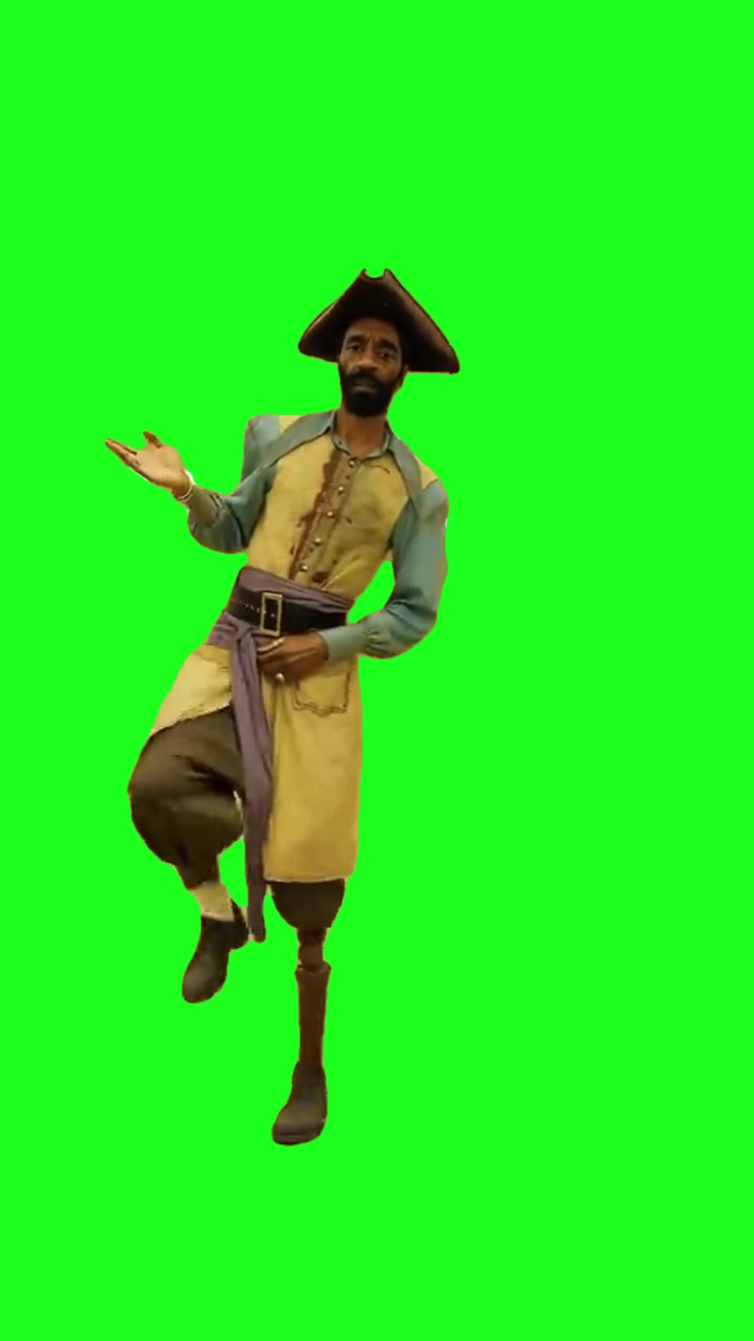 Captain Clark Dancing to “I Just Feel So Nervy” green screen