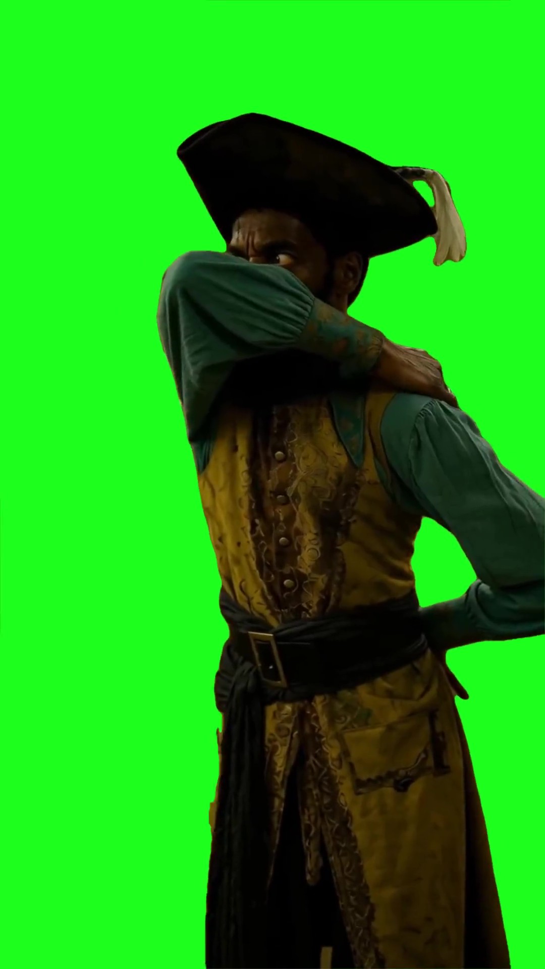 Captain clark Dracula dance  green screen