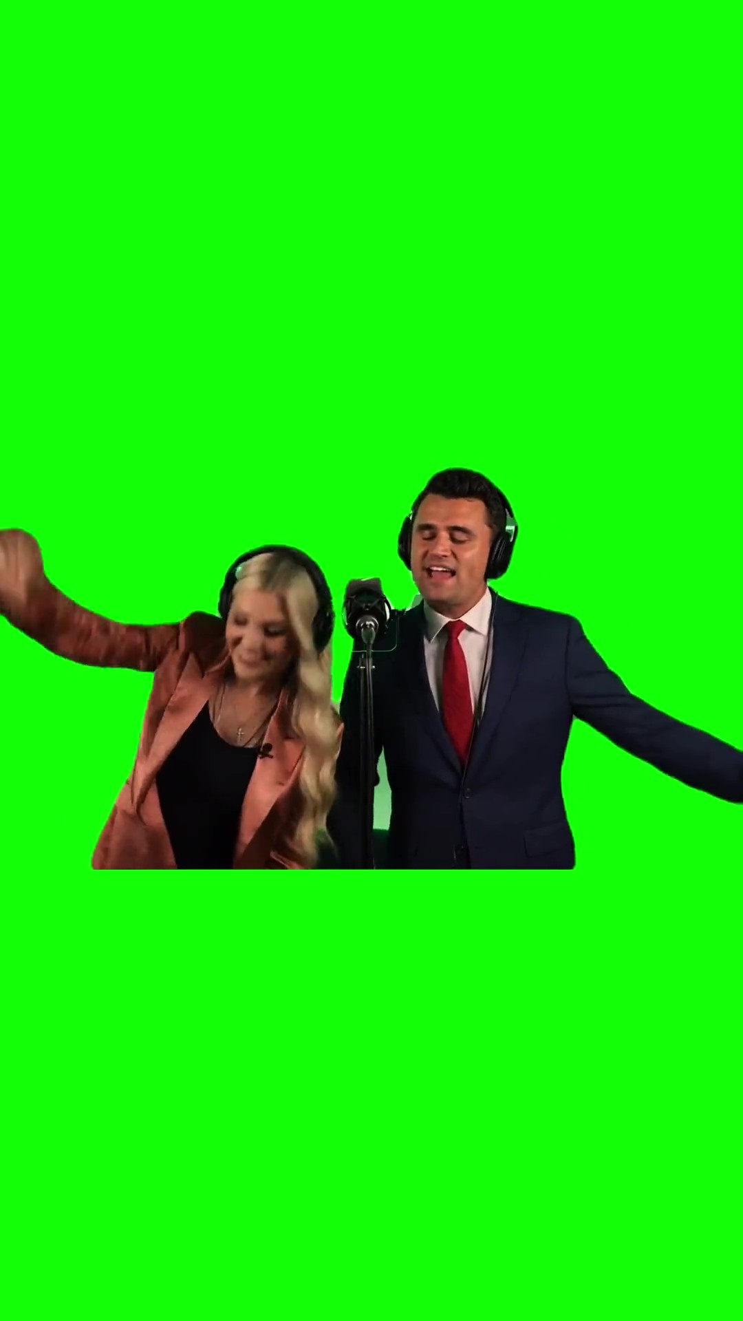 Charlie kirk singing 679 green screen