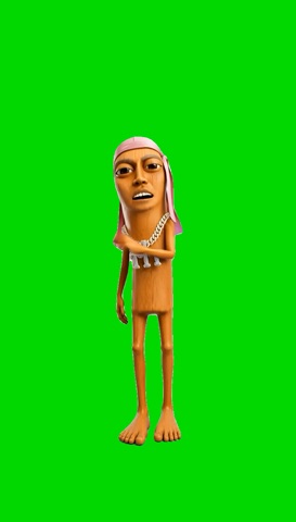 Chiki Sha Trend Tung Tung green screen
