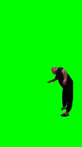 Chinese Guy Dancing To Book Boom green screen