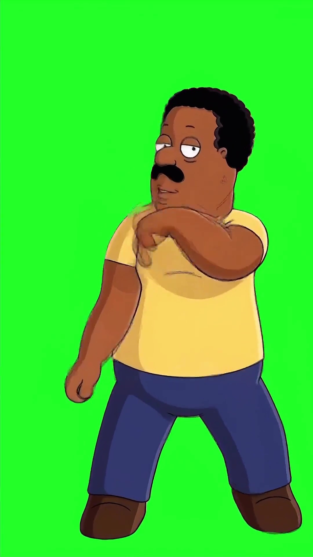 Cleveland brown go stupid green screen