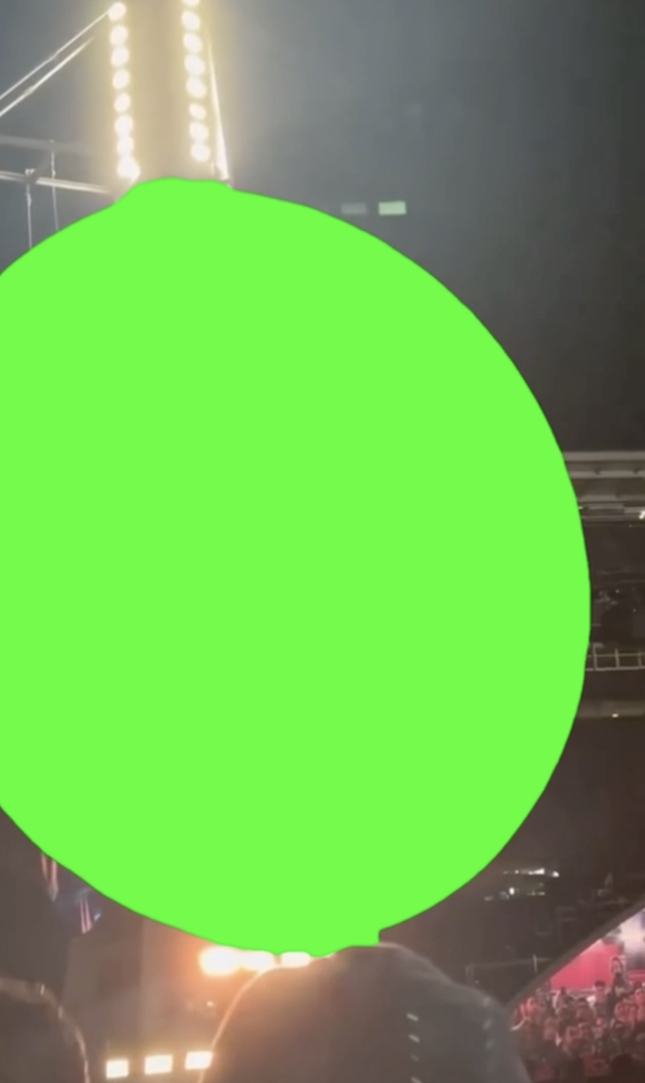 Coldplay Concert Screen green screen