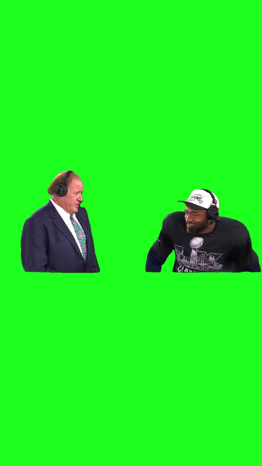 Congratulations 11 tackles green screen