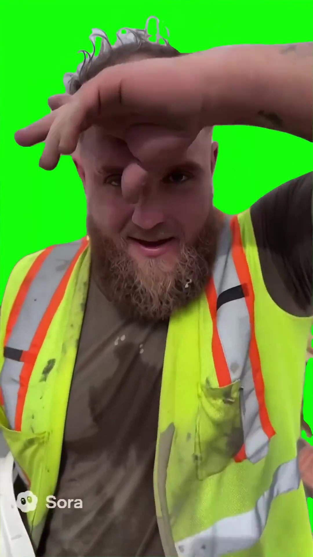 Construction Paul green screen