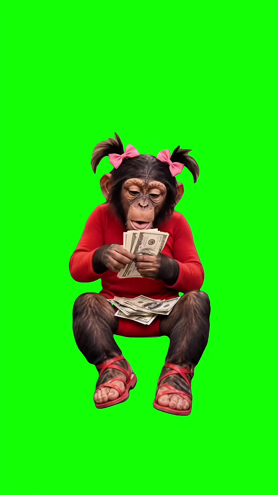 Counting Money green screen