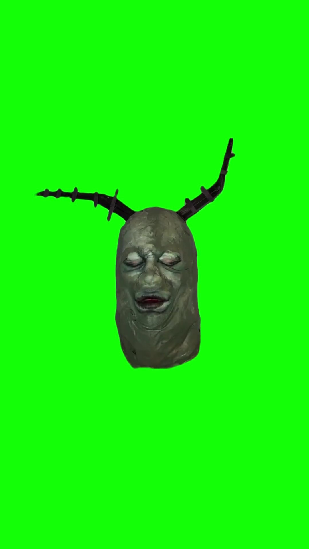 Cursed plankton moan green screen