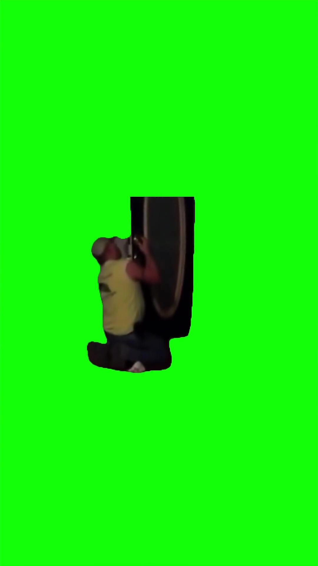 Dad crashout green screen