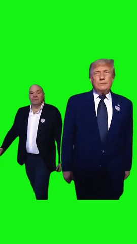 Dana and Trump Walking Out green screen