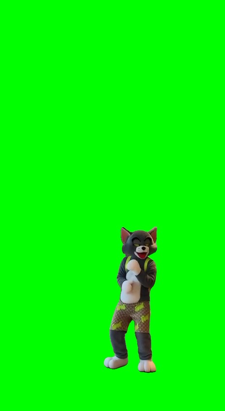 Dancing Tom Cat green screen