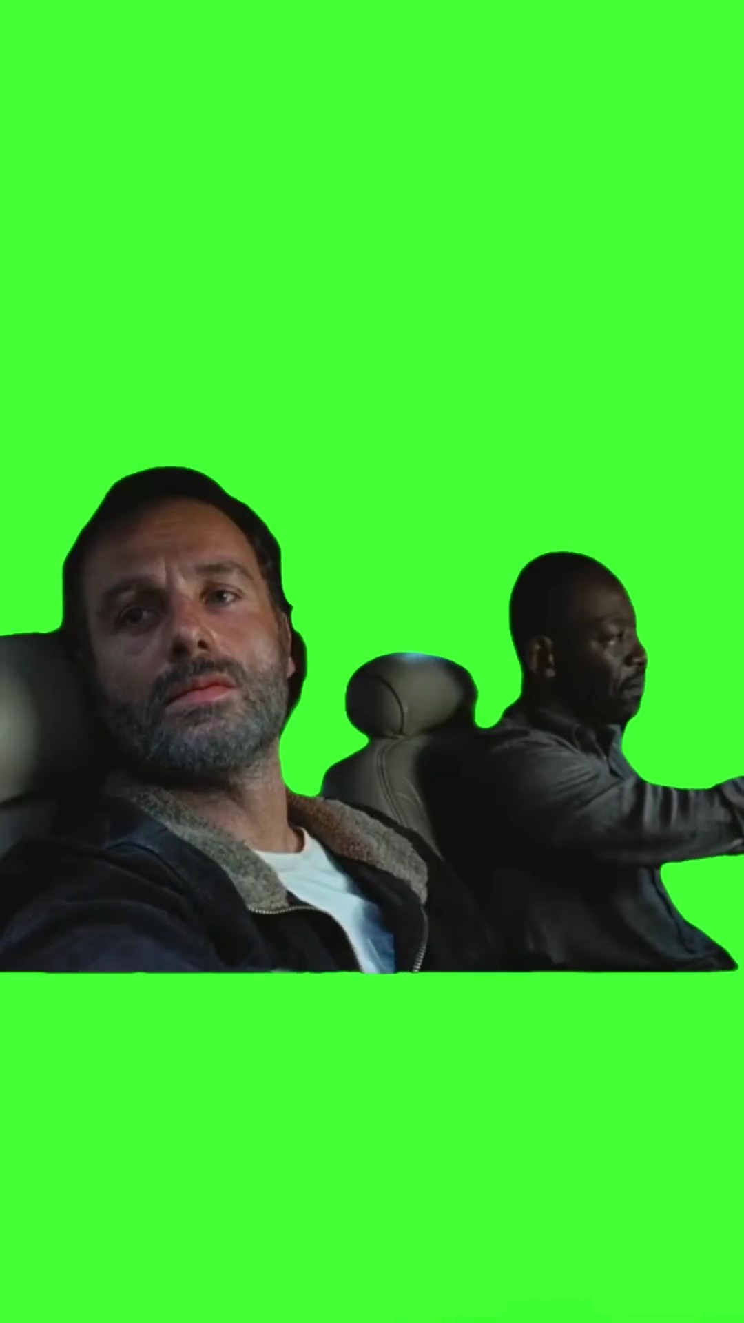 Disappointed Rick Grimes green screen