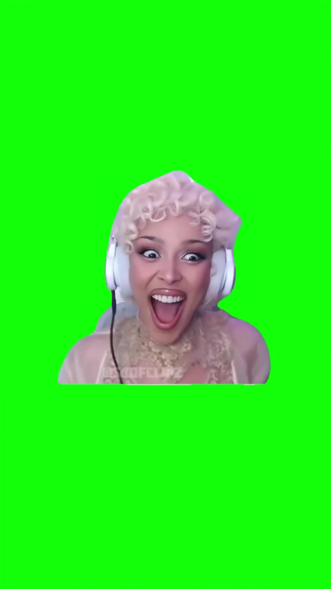 Doja cat Tism Attack green screen