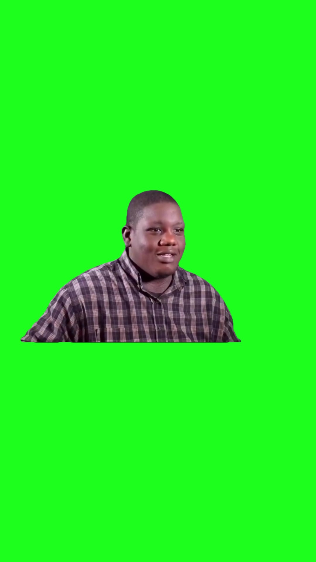 Double cheeked up green screen