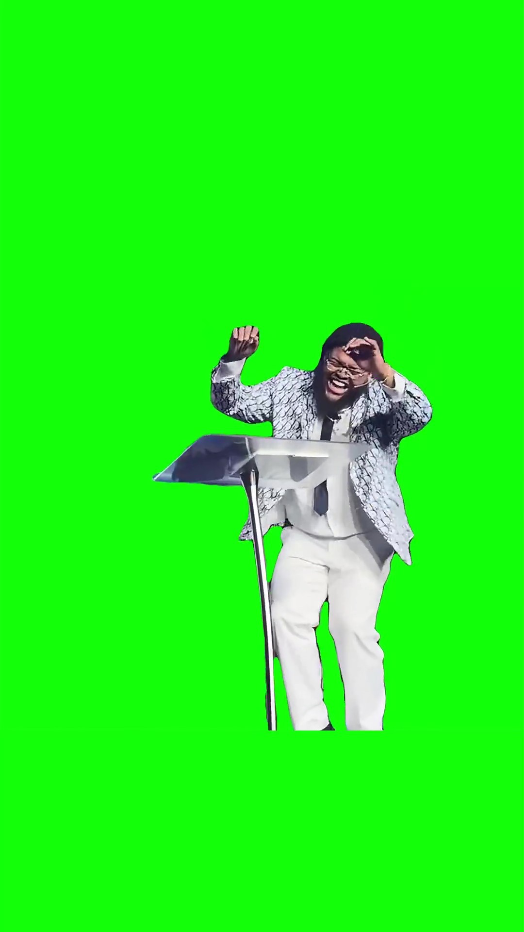 Druski dancing off green screen