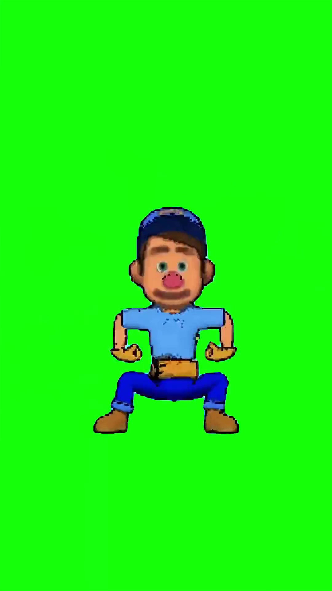 Fix it Felix dancing green screen