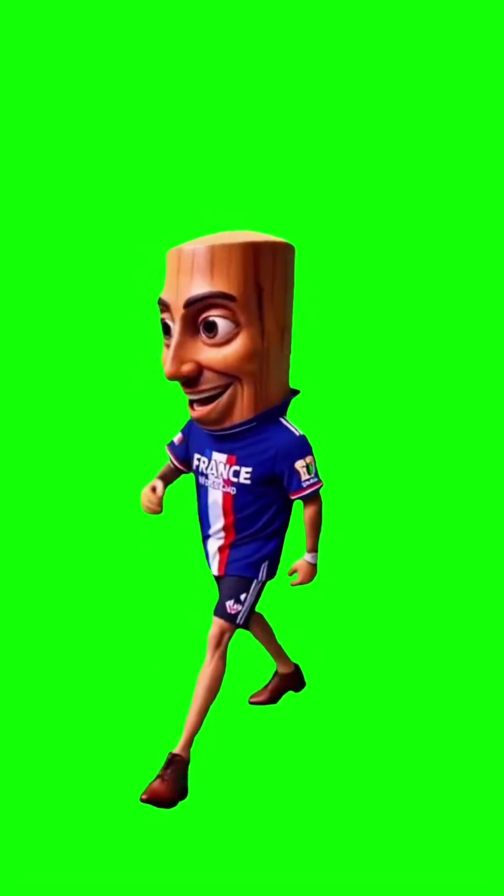 French Tung Walking green screen