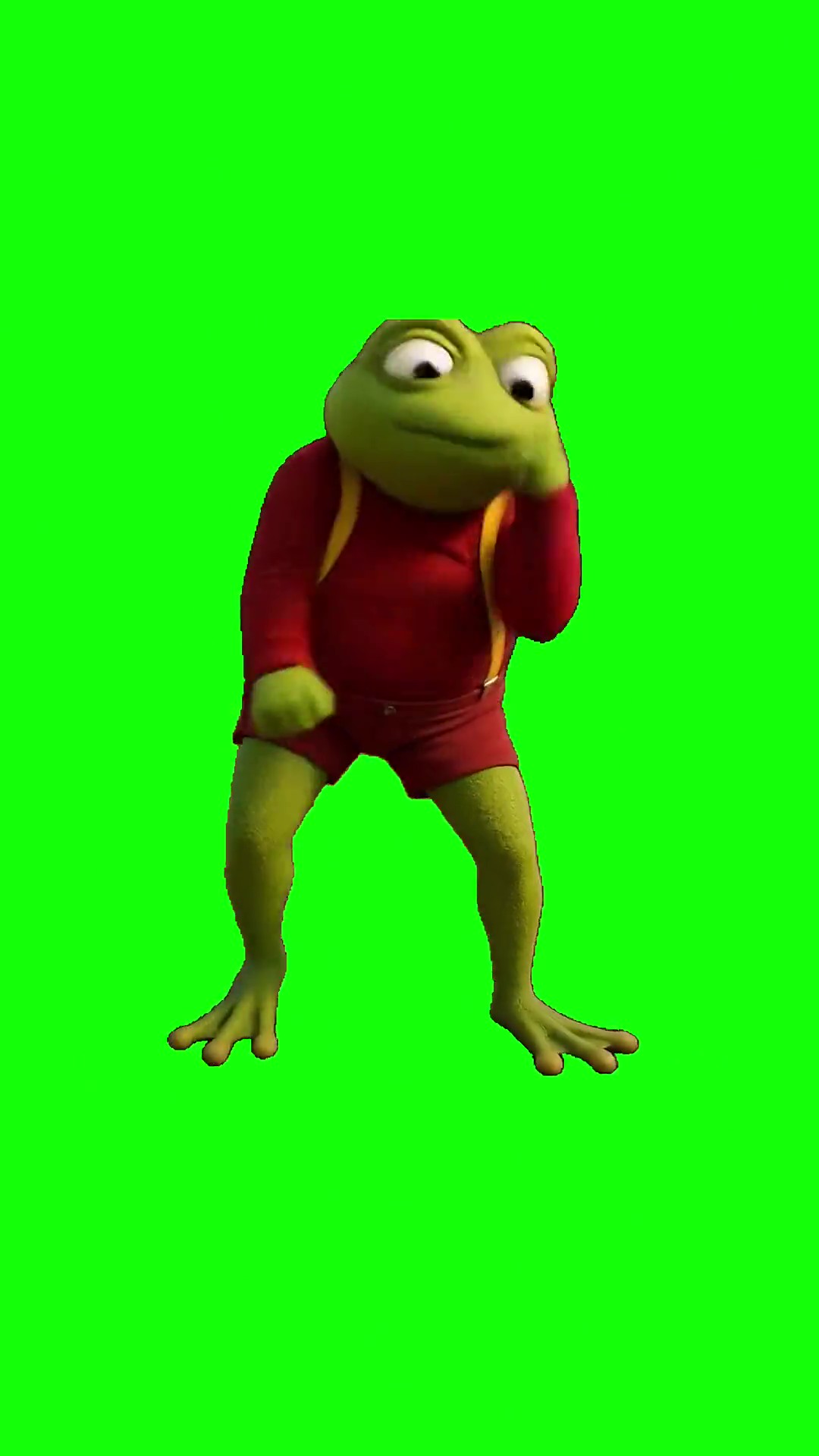 Frog Vibing To The Beat green screen