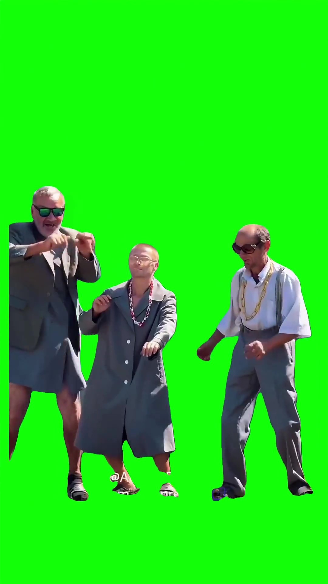 Gentelman Dancing green screen