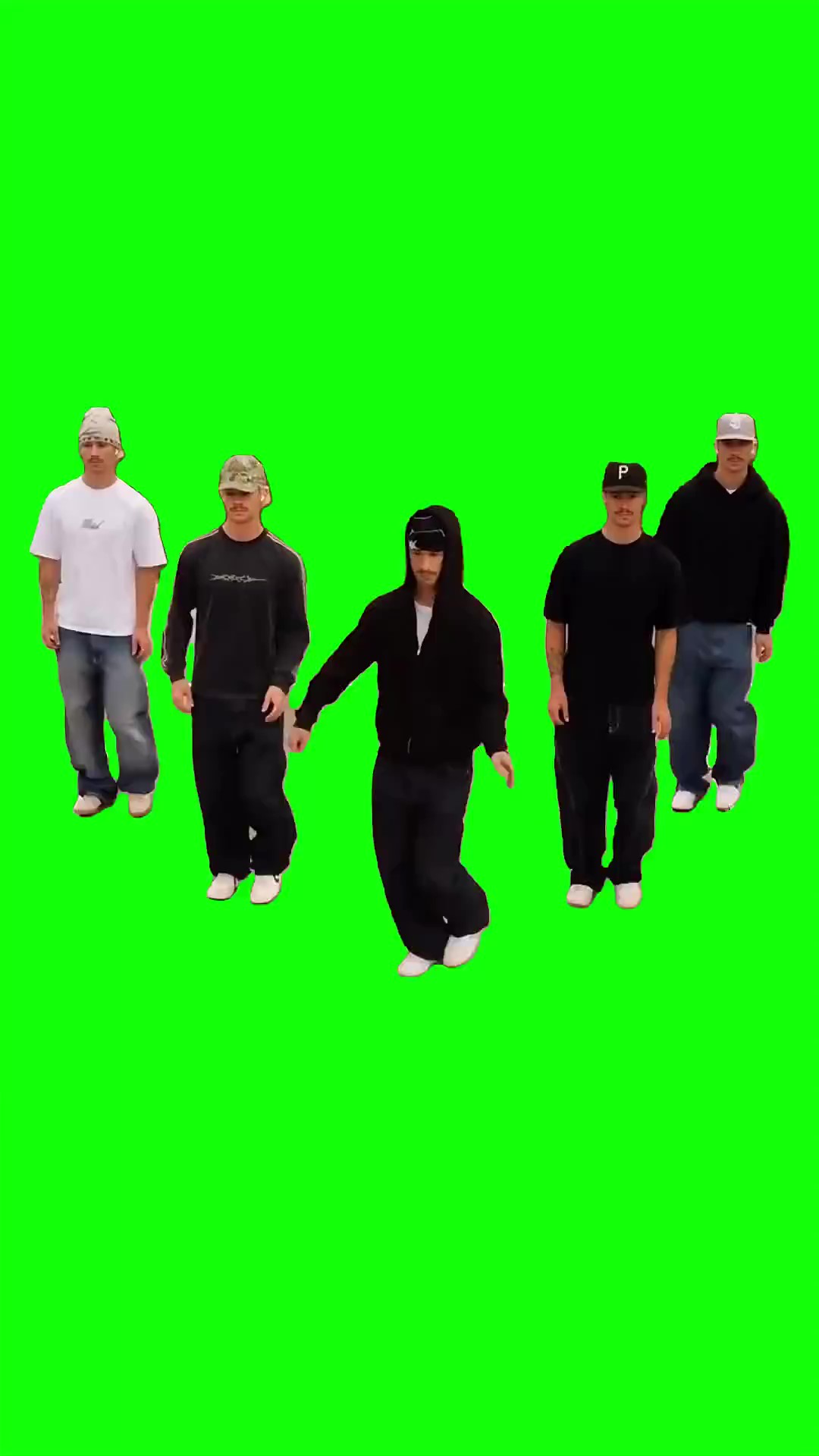 Gentleman  dancing green screen
