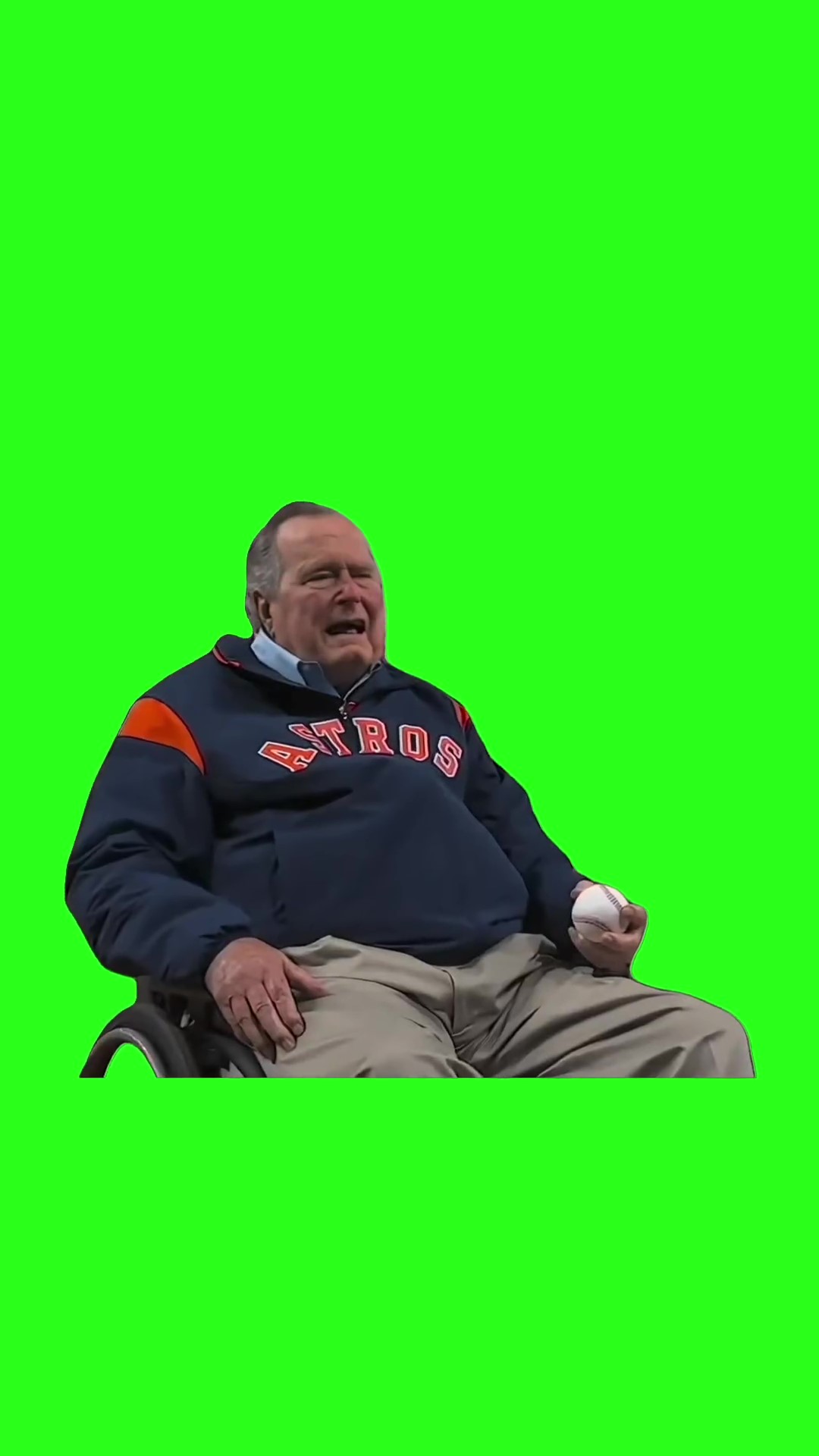 George H.W. Bush Astros  green screen