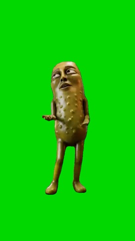 Get So Nervy Pickle Tung green screen