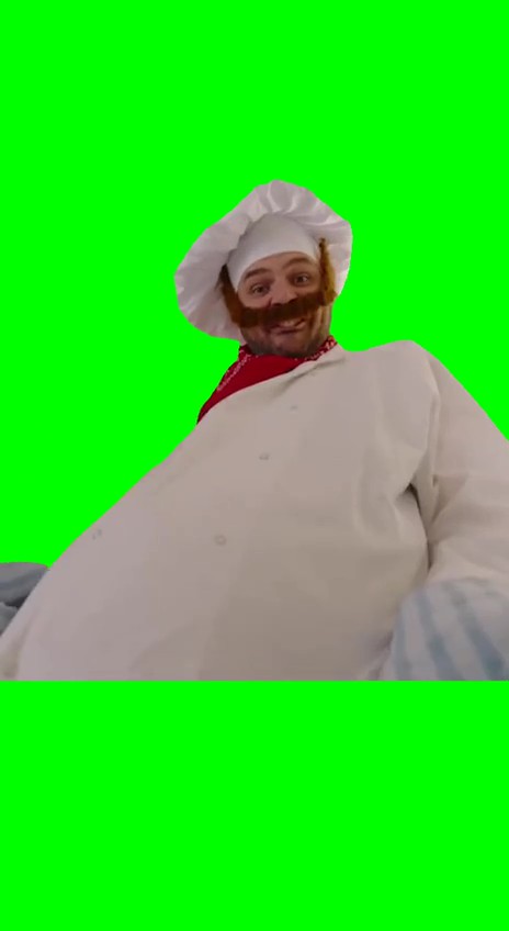 Get omelettemanned green screen