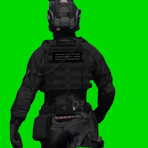 Ghost Aura Walk green screen